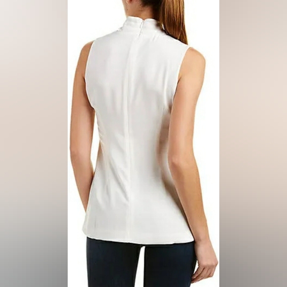 Cabi Wraparound Top Sleeveless White Size 8 - Picture 2 of 12